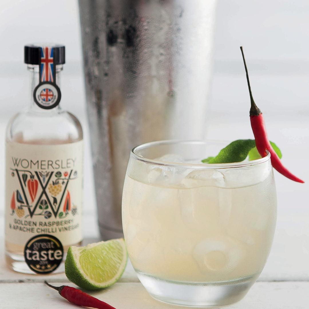 Womersley Margarita with Womersley Raspberry & Apache Chilli Vinegar.
