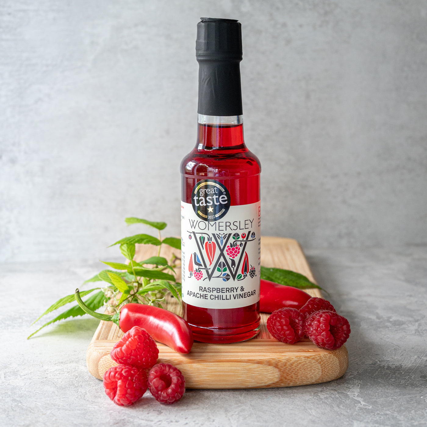 Raspberry & Apache Chilli Vinegar