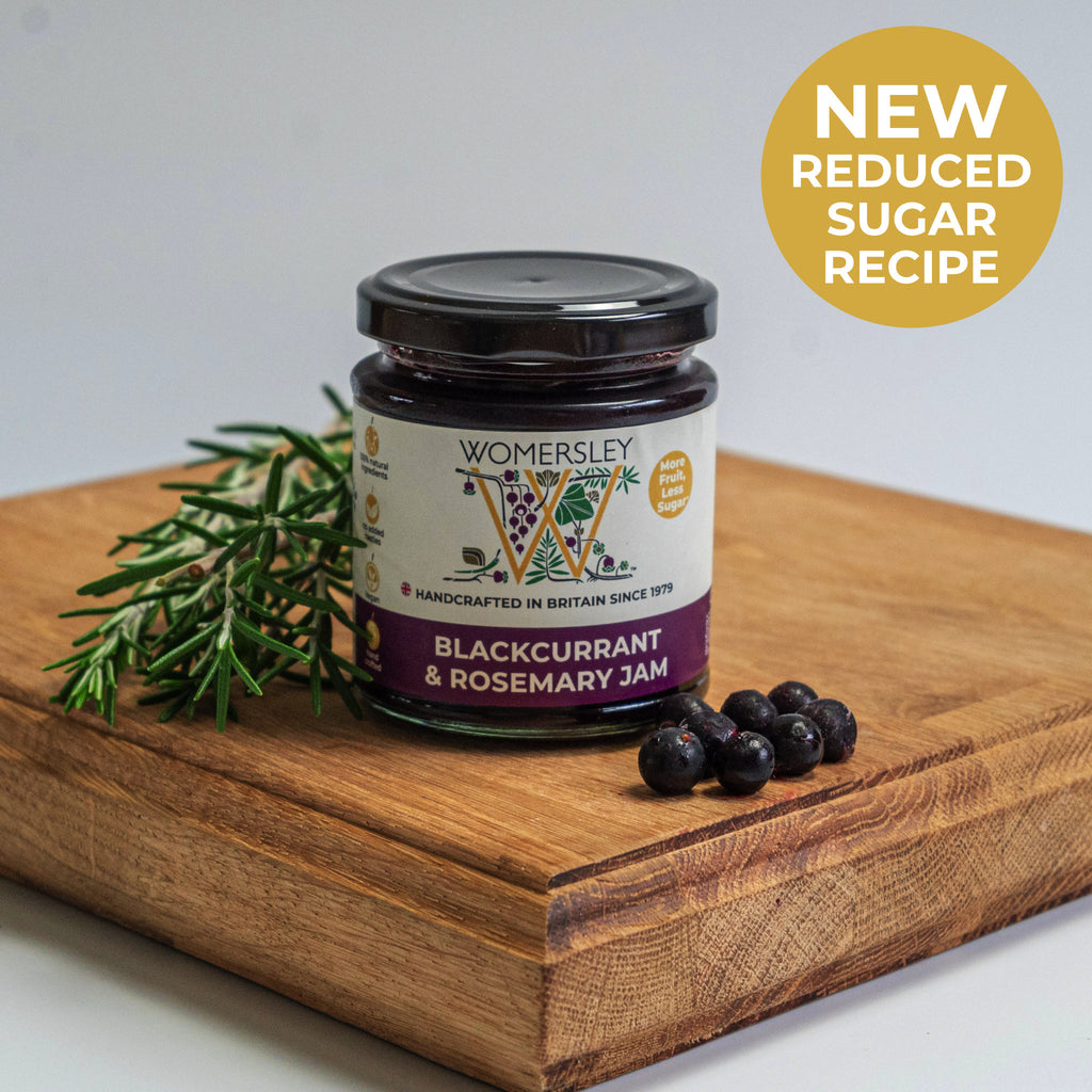 Gourmet Blackcurrant & Rosemary Fruit & Herb Jam | Womersley Foods
