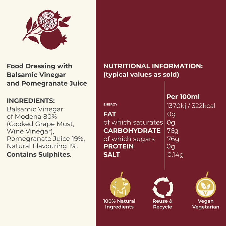 Pomegranate Balsamic Vinegar of Modena